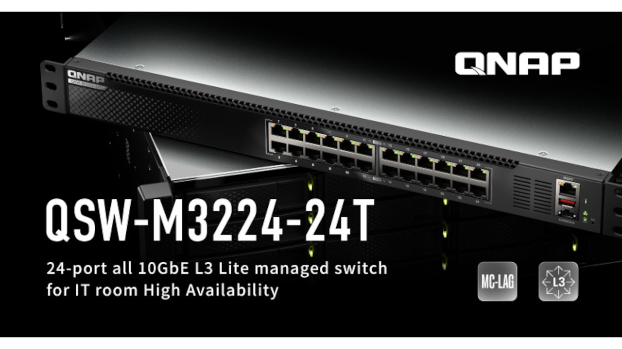 Arriva QSW-M3224-24T, il primo switch 10GbE L3 Lite di QNAP